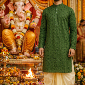 beige silk dhoti pant for men