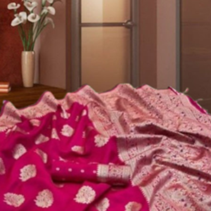 tissue soft silk saree with benarasi design