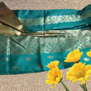 silk blend reversible saree with zari broder