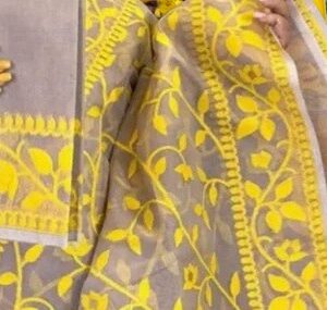 cotton silk bengal jamdani saree