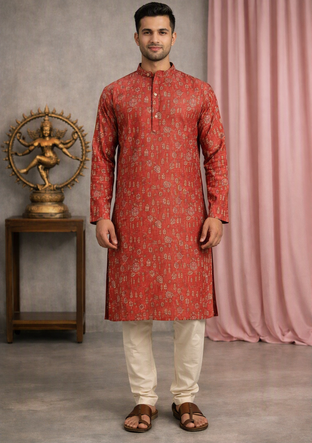 men's cotton silk kurta men's cotton silk kurta
