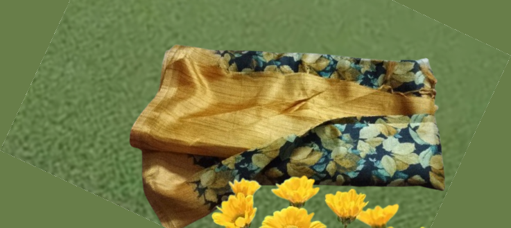 floral tussar saree floral tussar saree