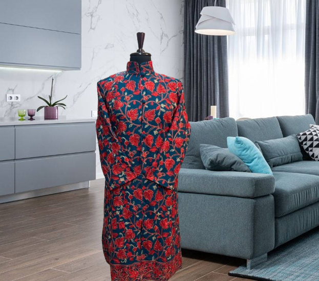 kashmiri woolen long kurta