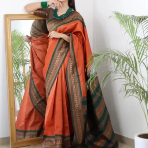 silk saree with blouse piece
