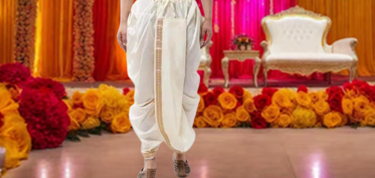 mens white silk dhoti mens white silk dhoti