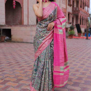 tussar gichha saree