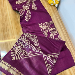 chanderi silk saree