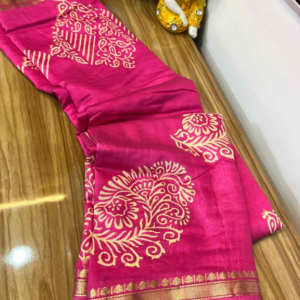 chanderi silk saree