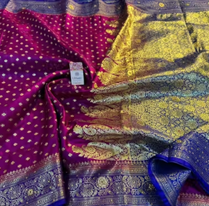 semi silk printed saree