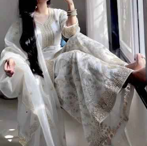 silk kurti palazzo dupatta set (copy)