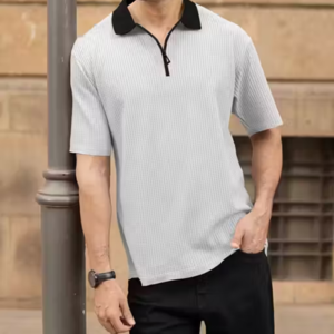 men's polo neck zipper t shirt (copy)