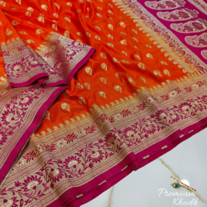 khadi silk saree