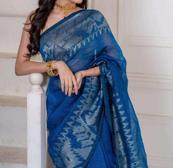 linen jamdani saree linen jamdani saree