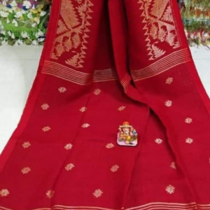 linen jamdani saree