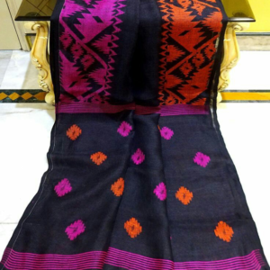 linen jamdani saree