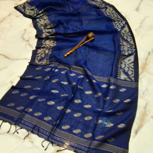 linen jamdani saree