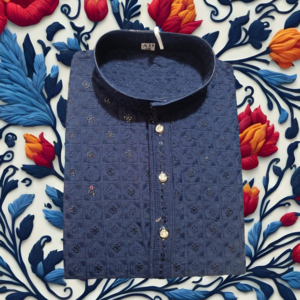 men's chikankari kurta