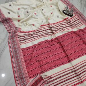 assam khadi cotton saree