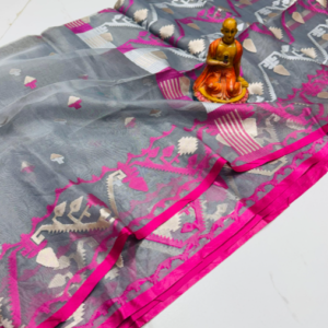 muslin jamdani saree